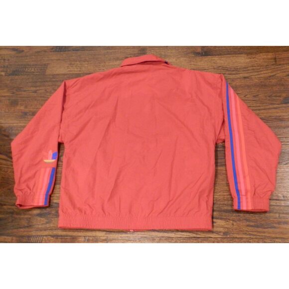 Adidas Red Nylon Track Jacket Men's Size Medium - Picture 2 of 4